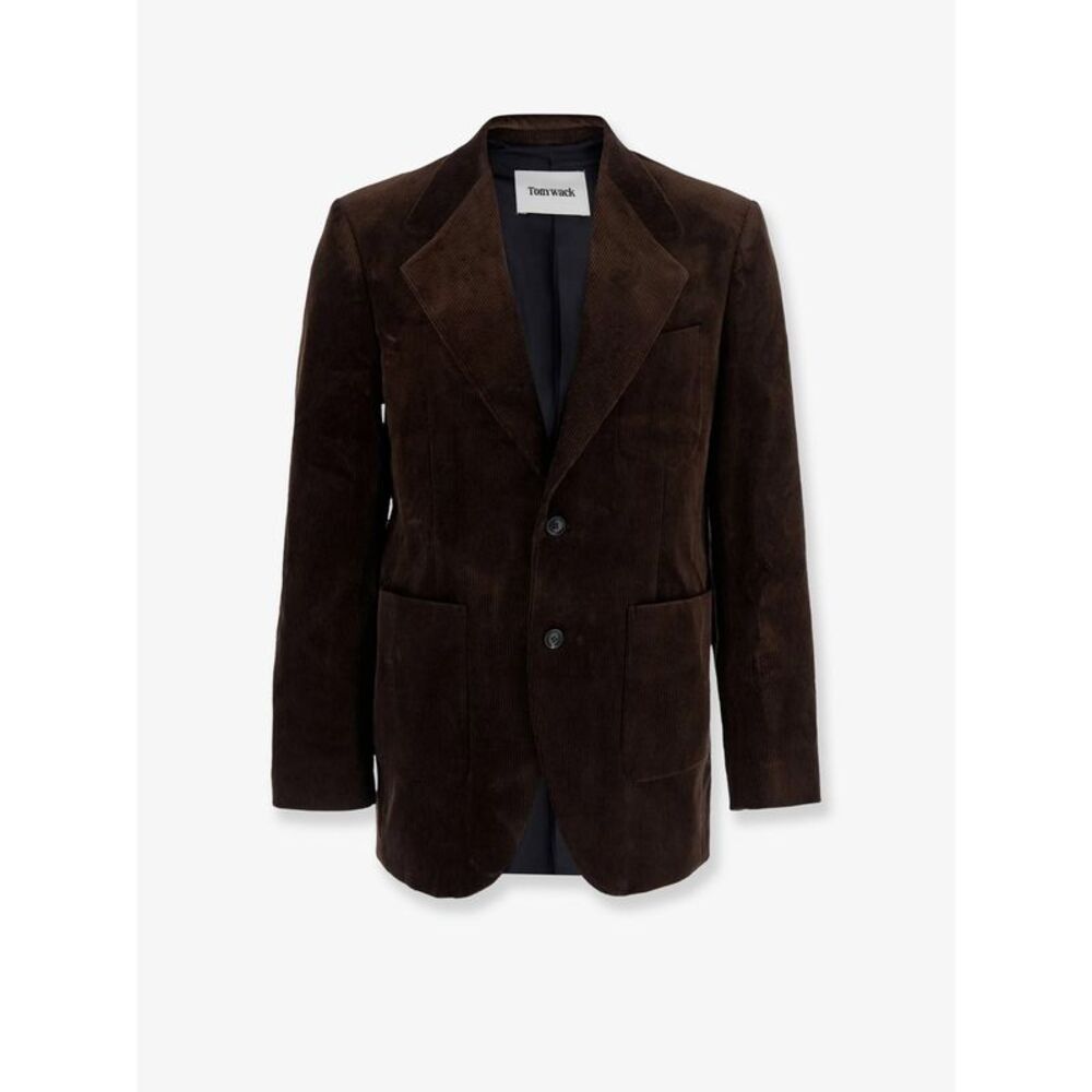 Tonywack Men Tailored Single-Breasted Corduroy Blazer